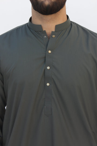 Premium Quality Eclipse Green Kurta Shalwar by Rennuce