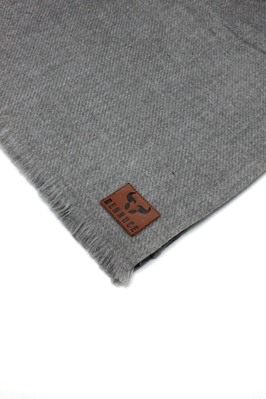 Premium Quality Extremely Soft Grey Color Pashmina Cashmere Shawl by Rennuce