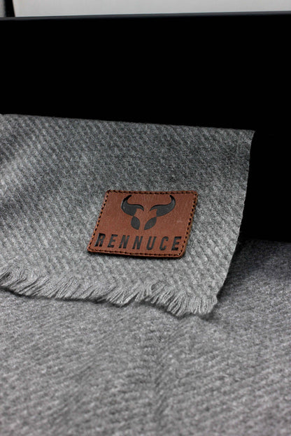 Premium Quality Extremely Soft Grey Color Pashmina Cashmere Shawl by Rennuce