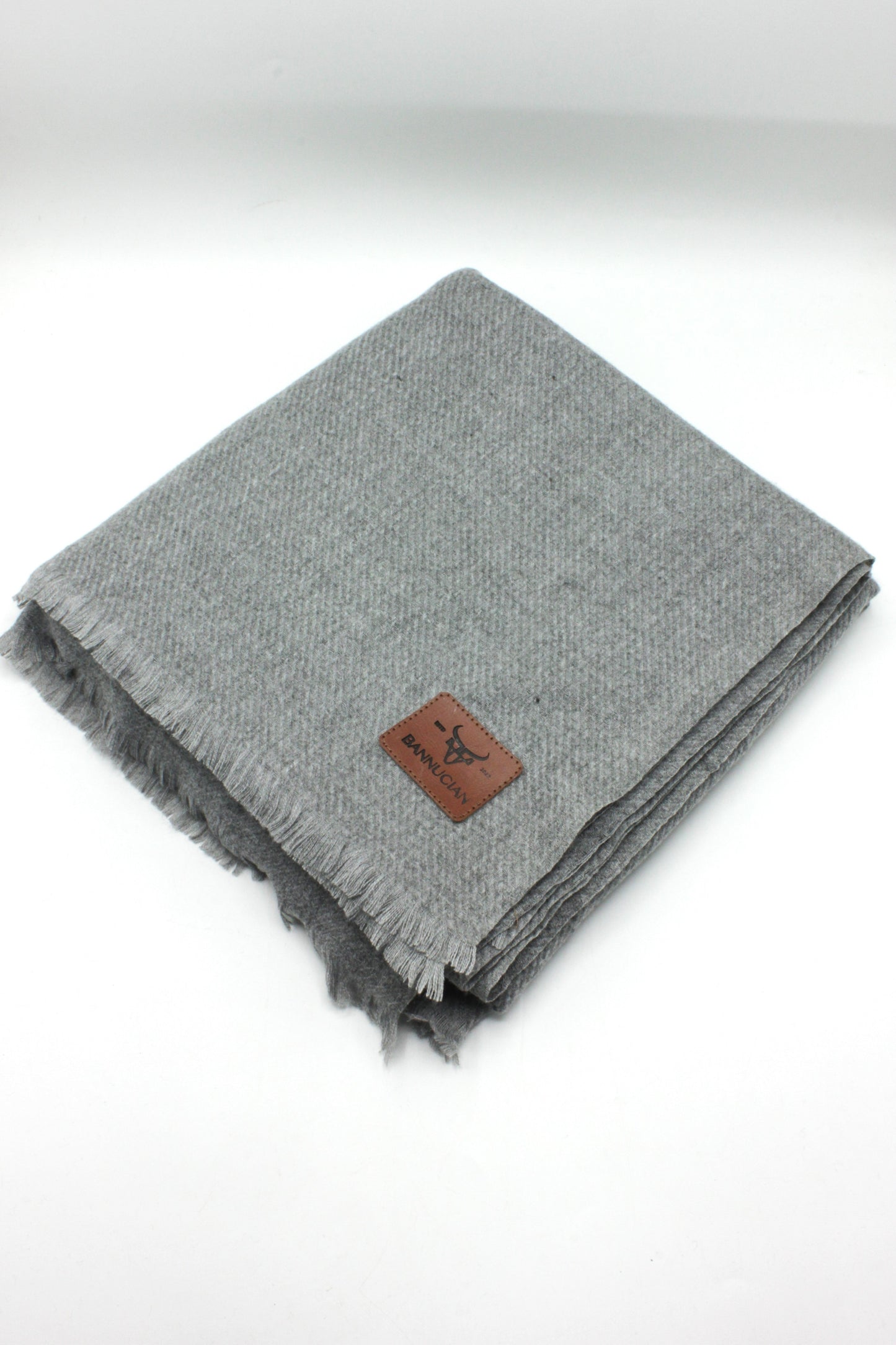 Premium Quality Extremely Soft Gray Color Pashmina Cashmere Shawl for Men