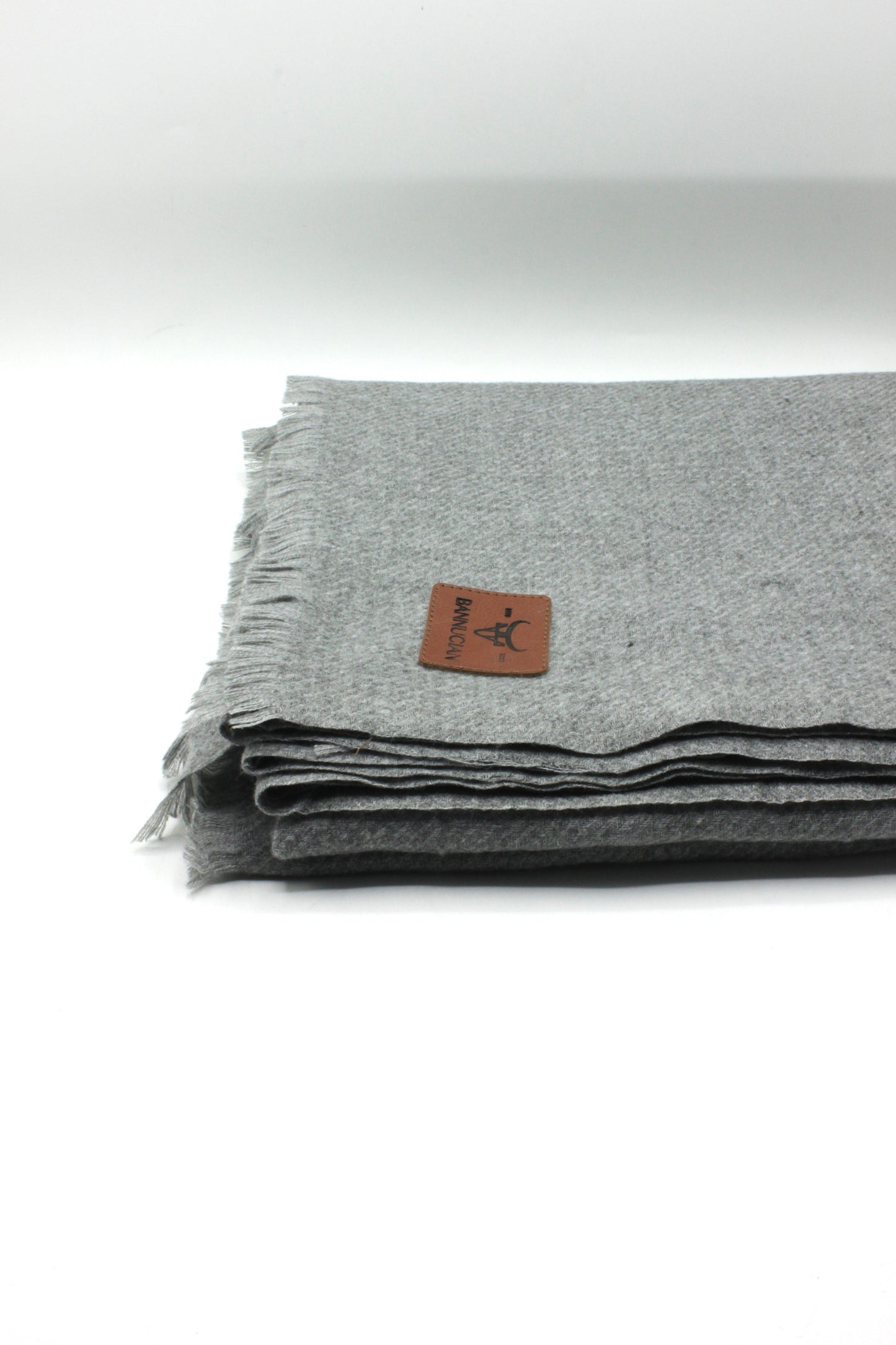 Premium Quality Extremely Soft Gray Color Pashmina Cashmere Shawl for Men