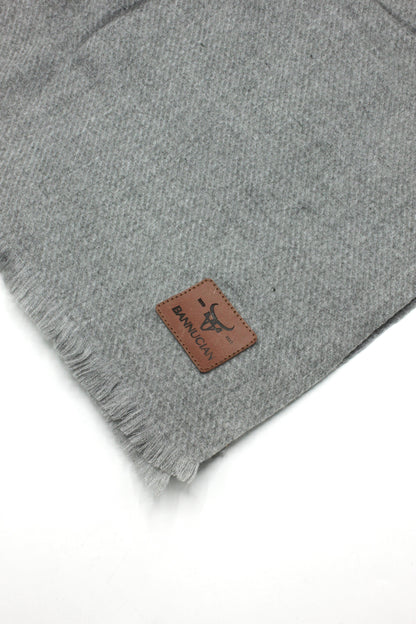 Premium Quality Extremely Soft Gray Color Pashmina Cashmere Shawl for Men