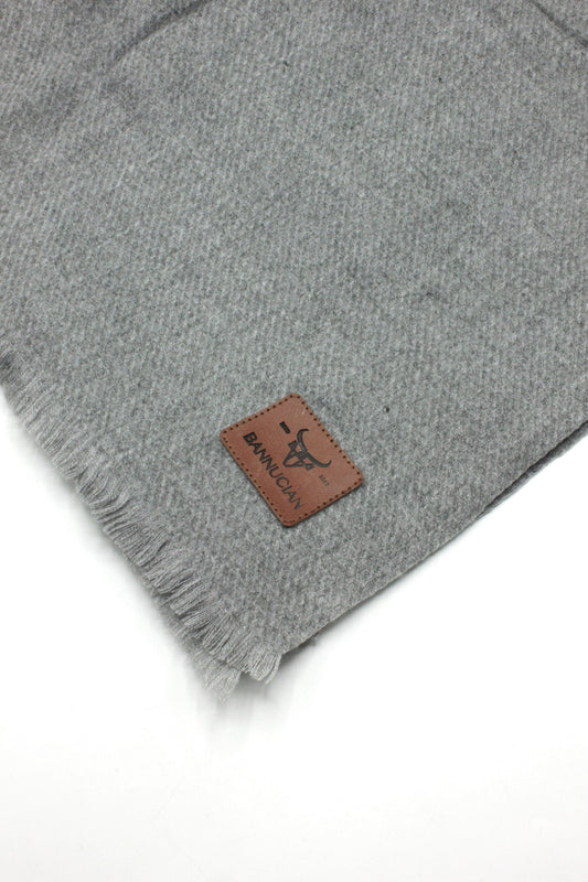 Premium Quality Extremely Soft Gray Color Pashmina Cashmere Shawl for Men