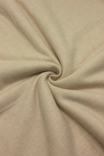 Premium Quality Extremely Soft Light Beige Color Pashmina Cashmere Shawl for Men