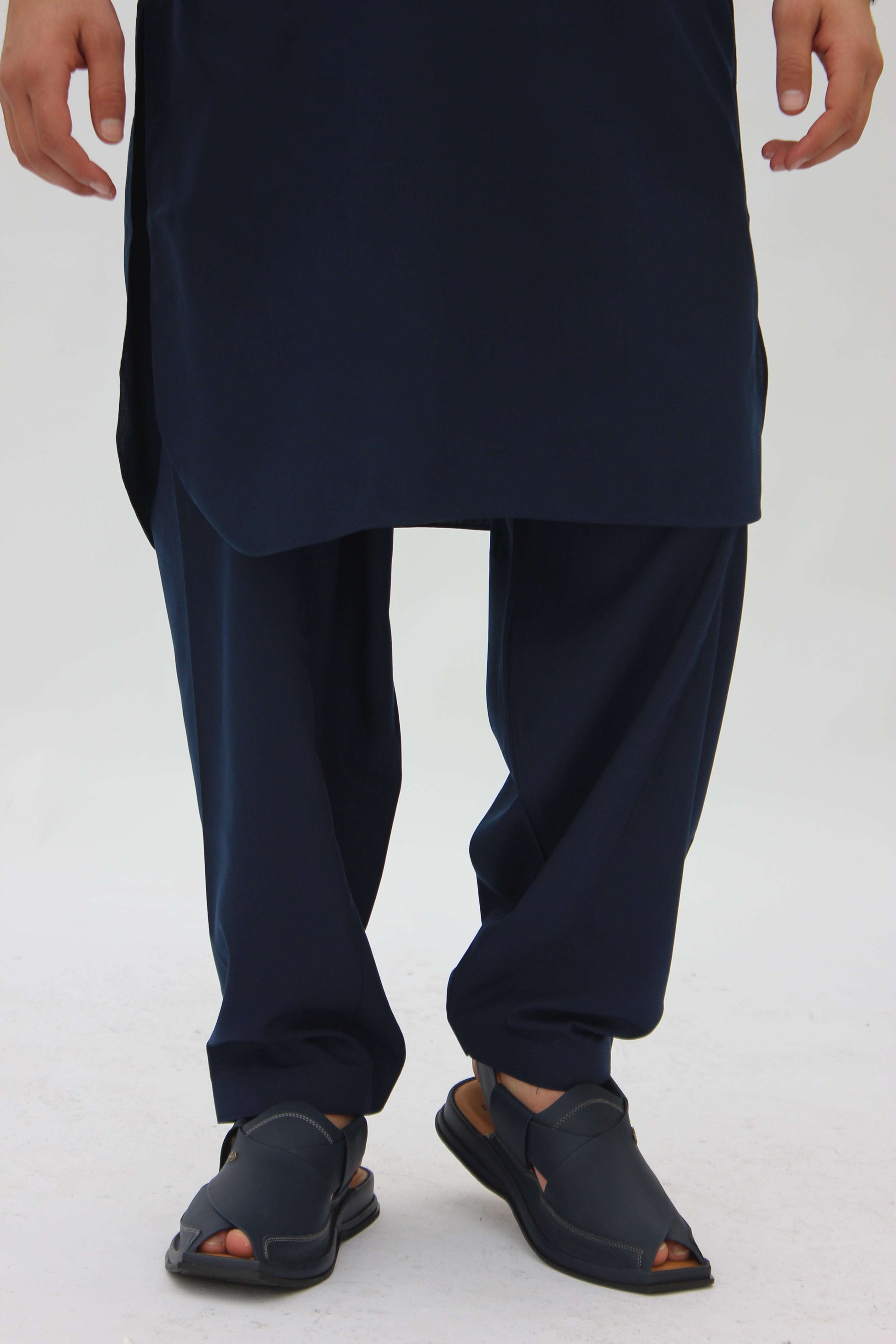 Premium Quality Navy Blue Kameez shalwar by Rennuce