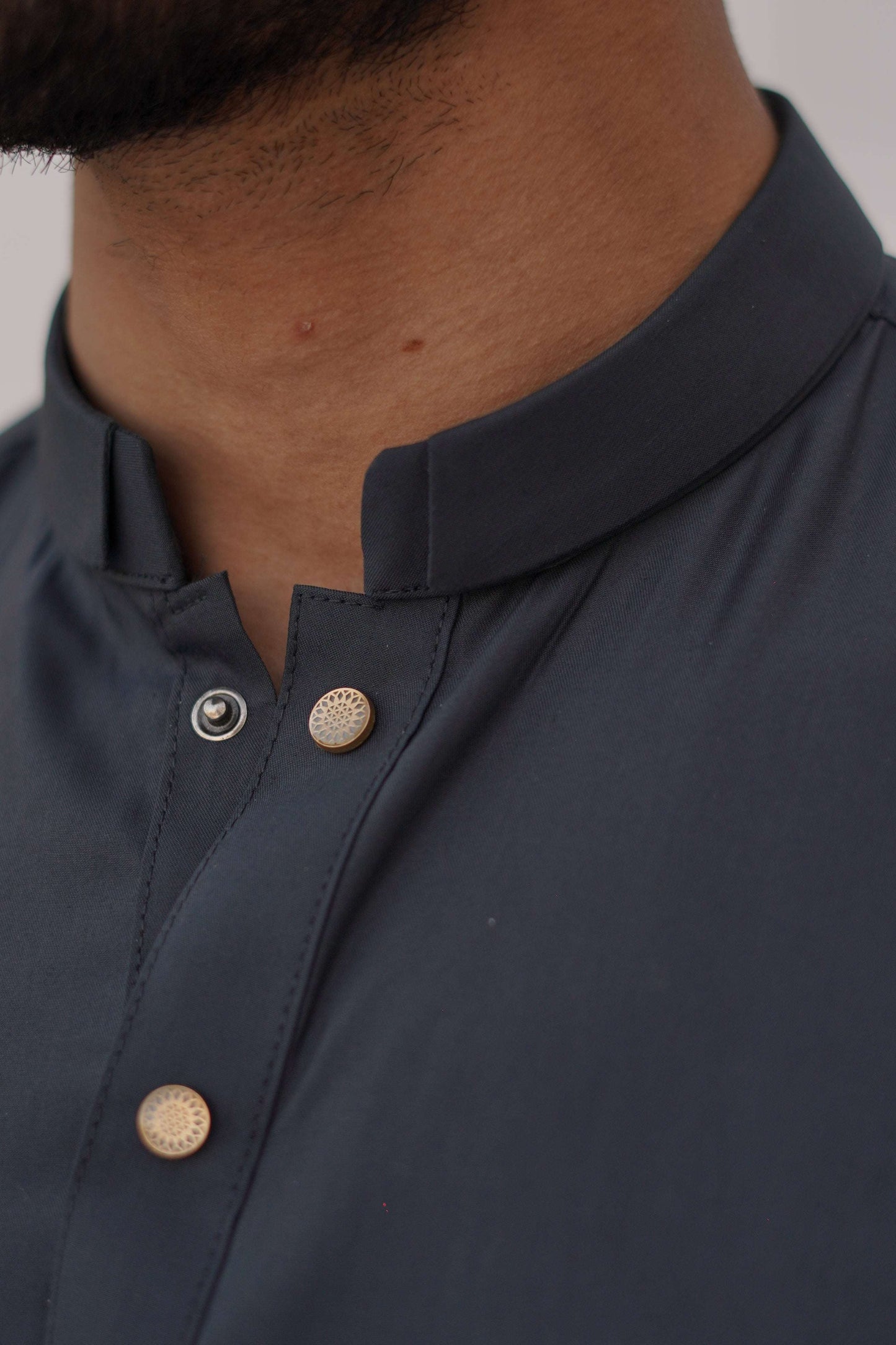 Premium Quality Navy Luxe Kurta Shalwar by Rennuce