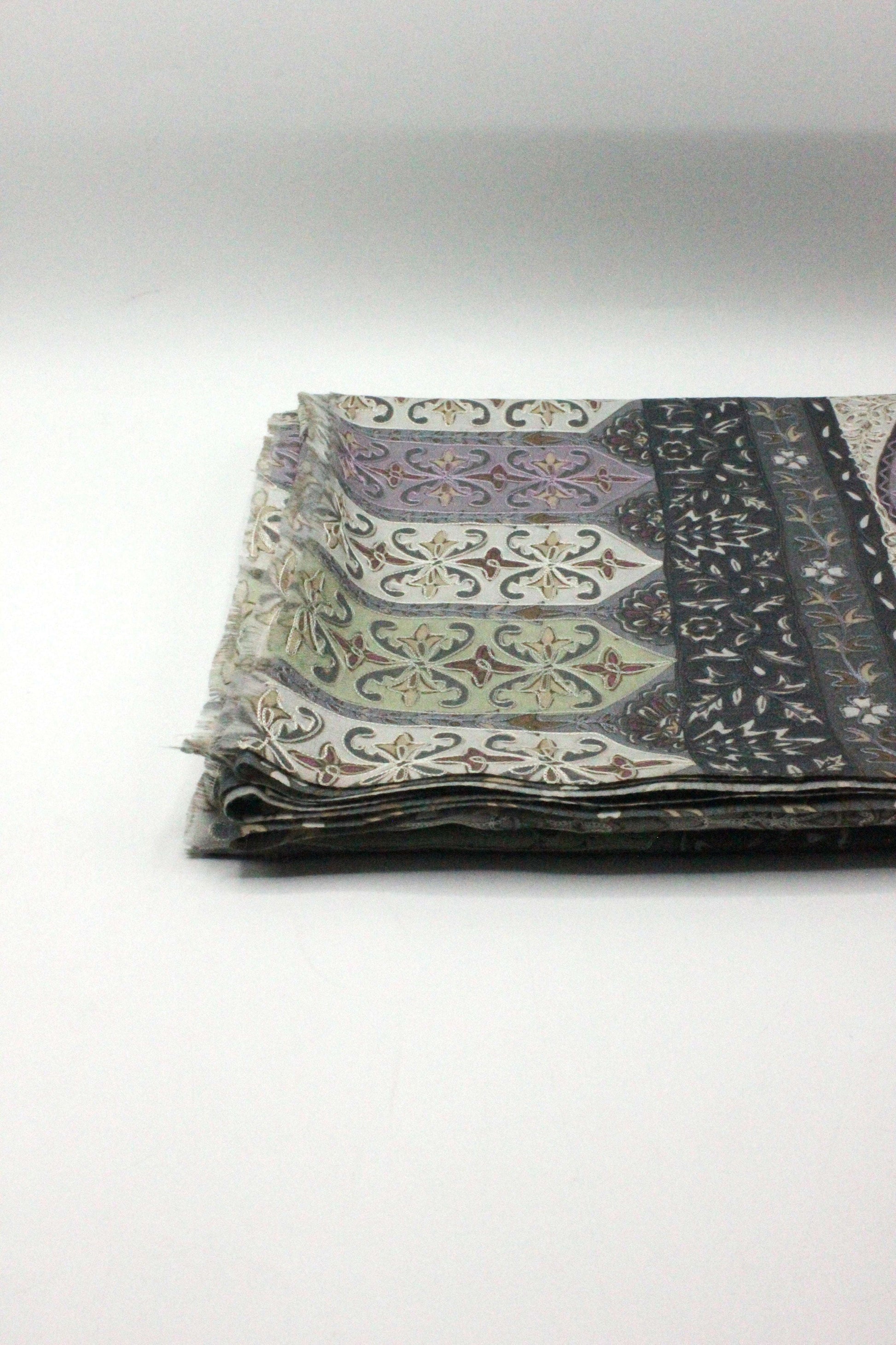 Premium Quality Off White Fully Multi Color Kalamkar Authentic Pashmina Cashmere Shawl by Rennuce