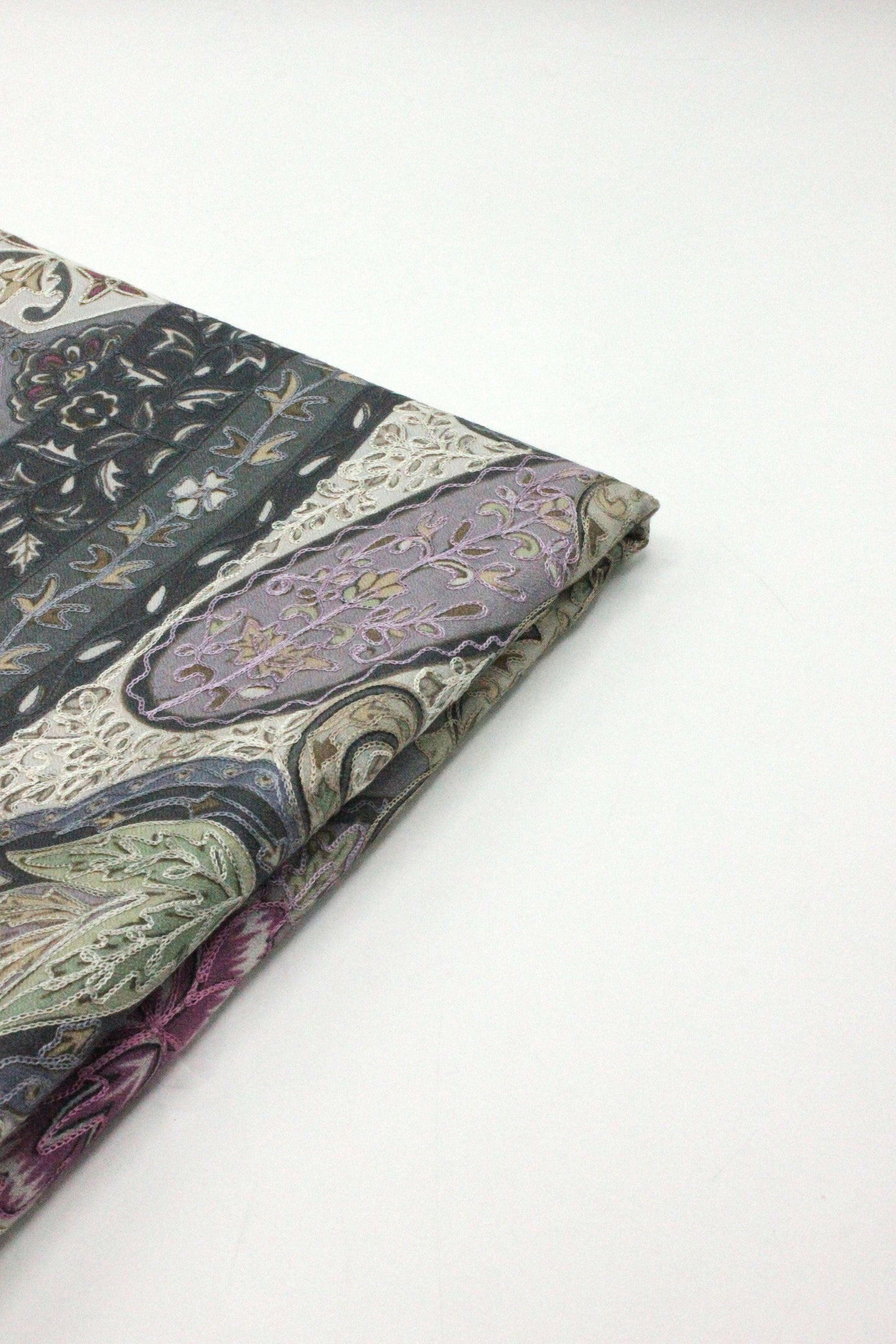 Premium Quality Off White Fully Multi Color Kalamkar Authentic Pashmina Cashmere Shawl by Rennuce