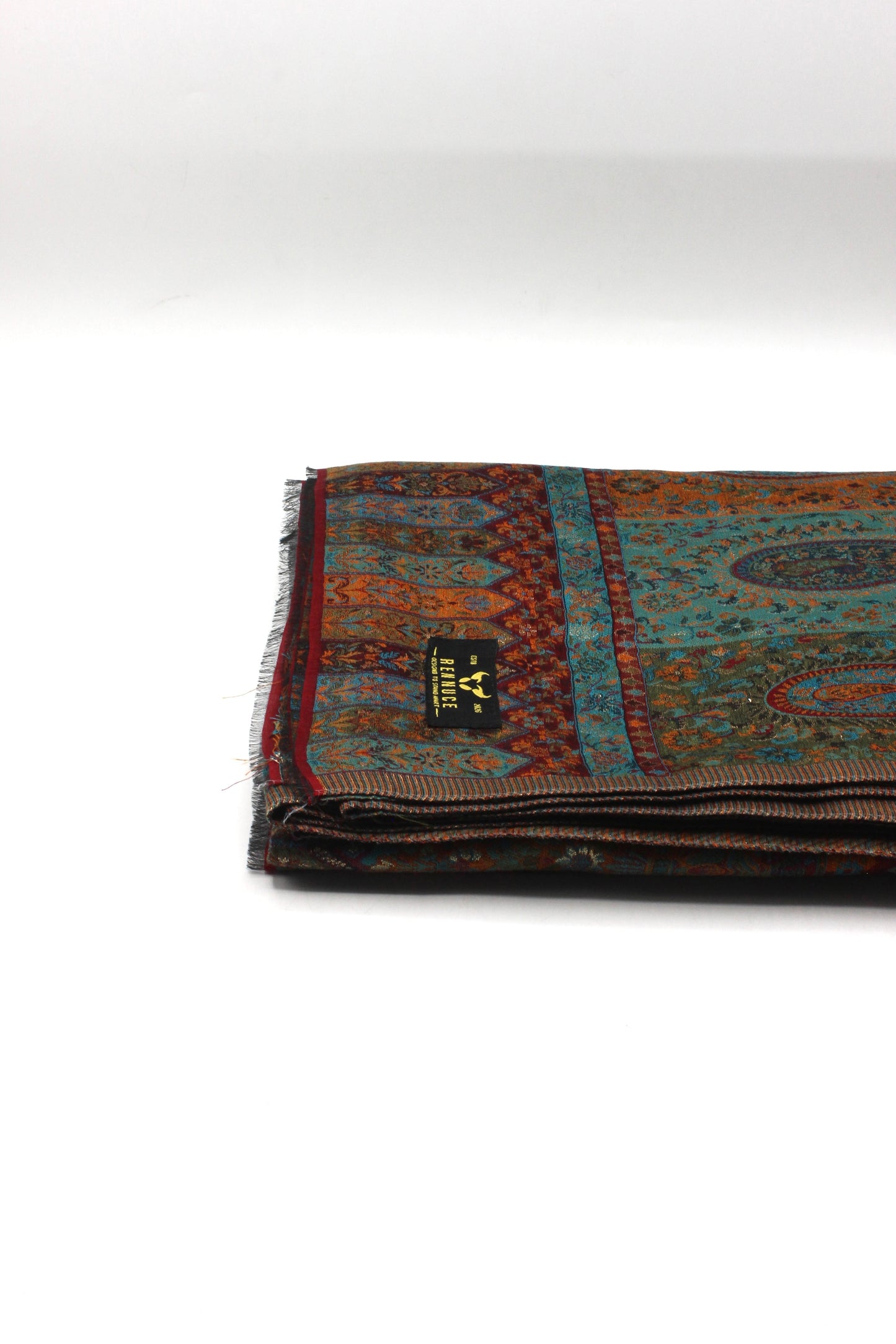 Premium Quality Peacoak Blue Multi Color Kani Pashmina Cashmere Shawl by Rennuce