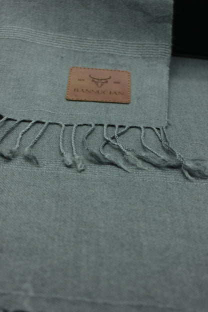 Premium Quality  Single Fiber Gray Plain Pure Woolen Shawl