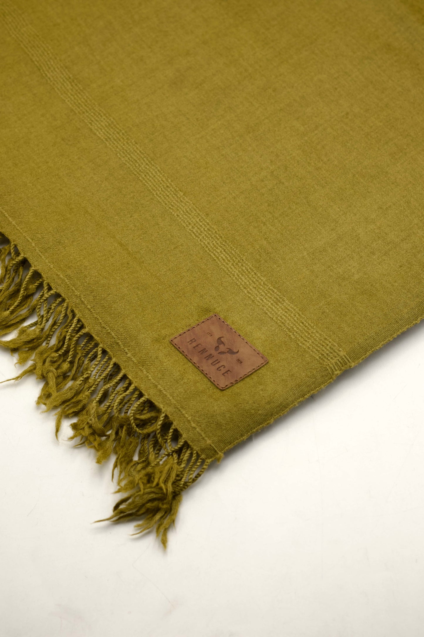 Premium Quality Plain Single Fiber Hena Color Pure Woolen Shawl by Rennuce
