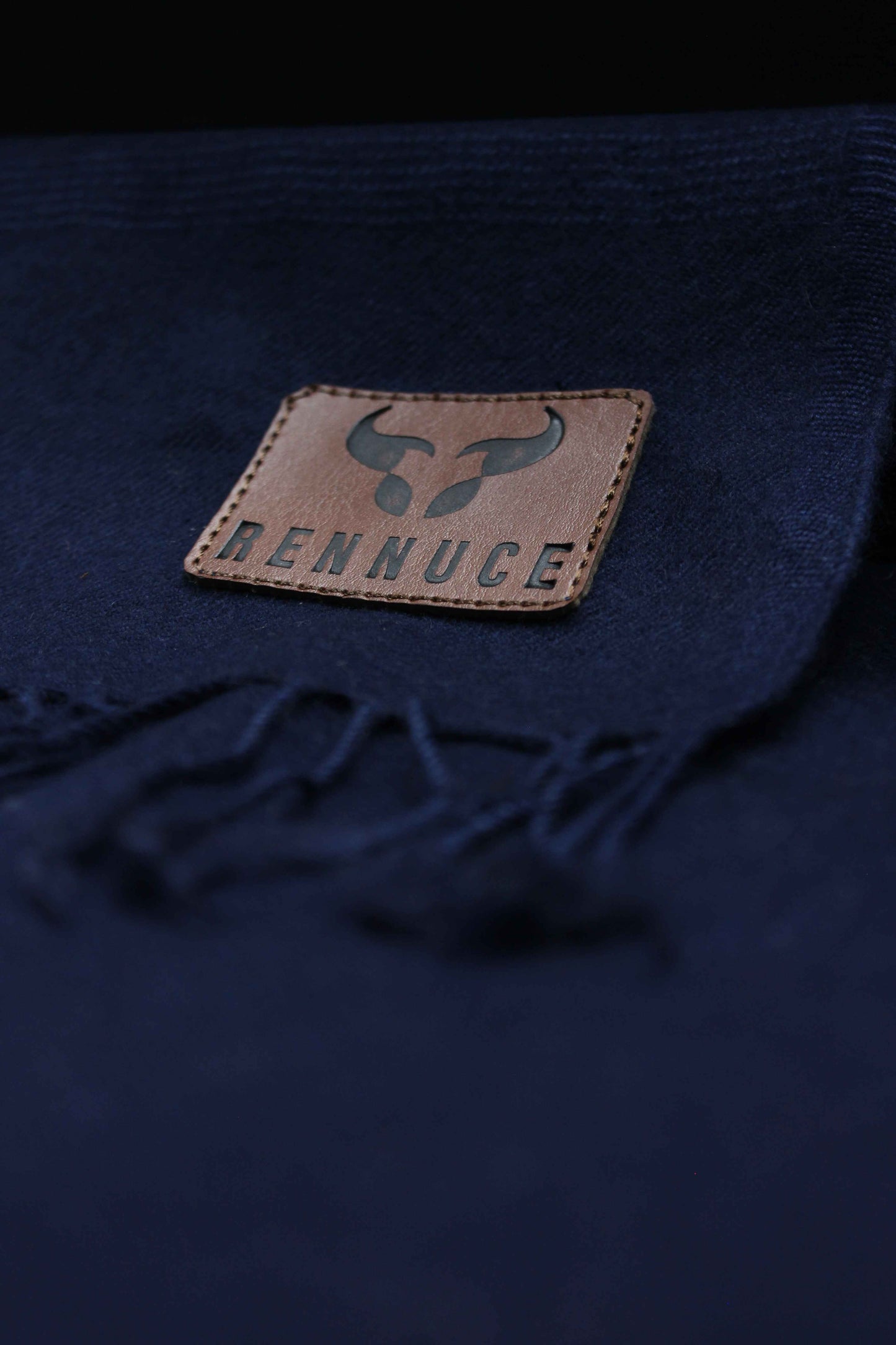 Premium Quality Plain Single Fiber Navy Blue Pure Woolen Shawl by Rennuce