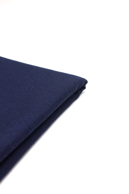Premium Quality Plain Single Fiber Navy Blue Pure Woolen Shawl by Rennuce
