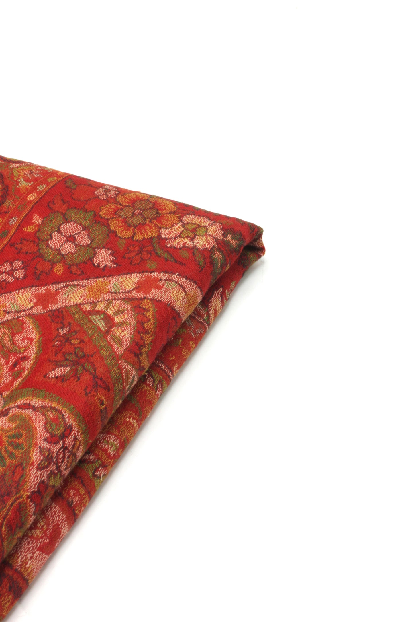 Premium Quality Red Multi Color Woven  Authentic Pashmina Cashmere Shawl by Rennuce