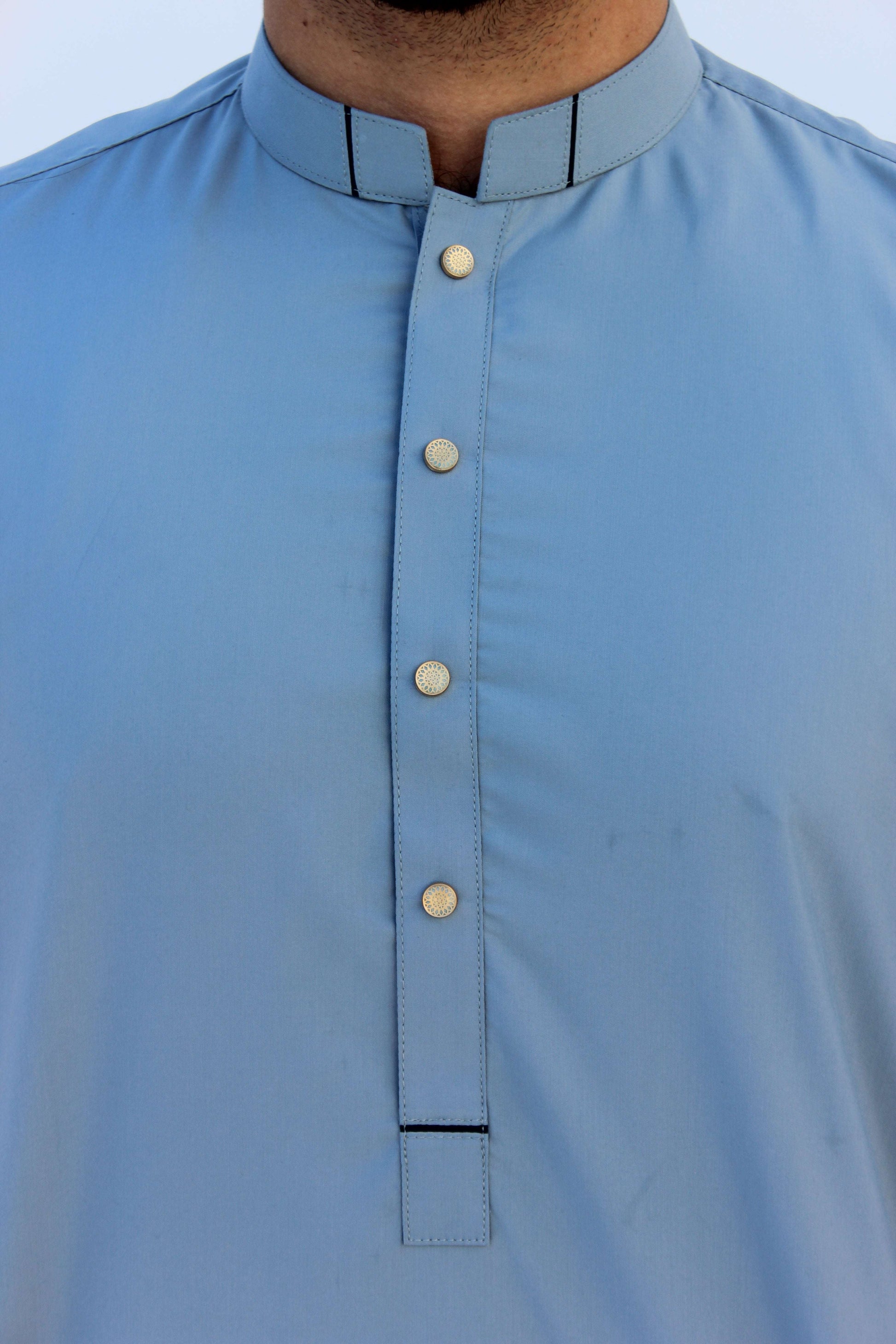 Premium Quality Serene Sky Kurta Shalwar by Rennuce