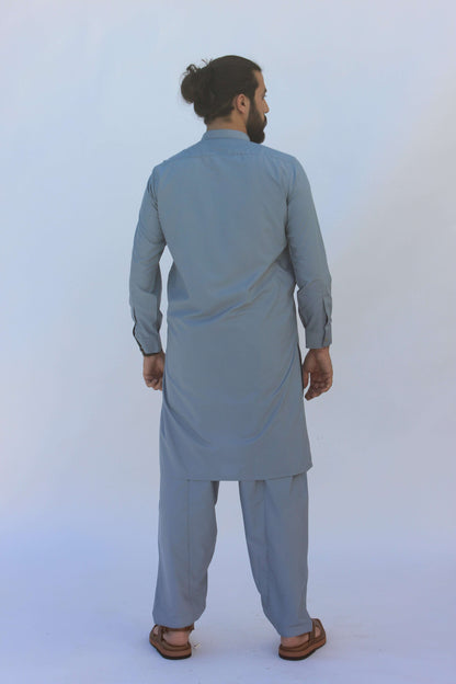 Premium Quality Serene Sky Kurta Shalwar by Rennuce