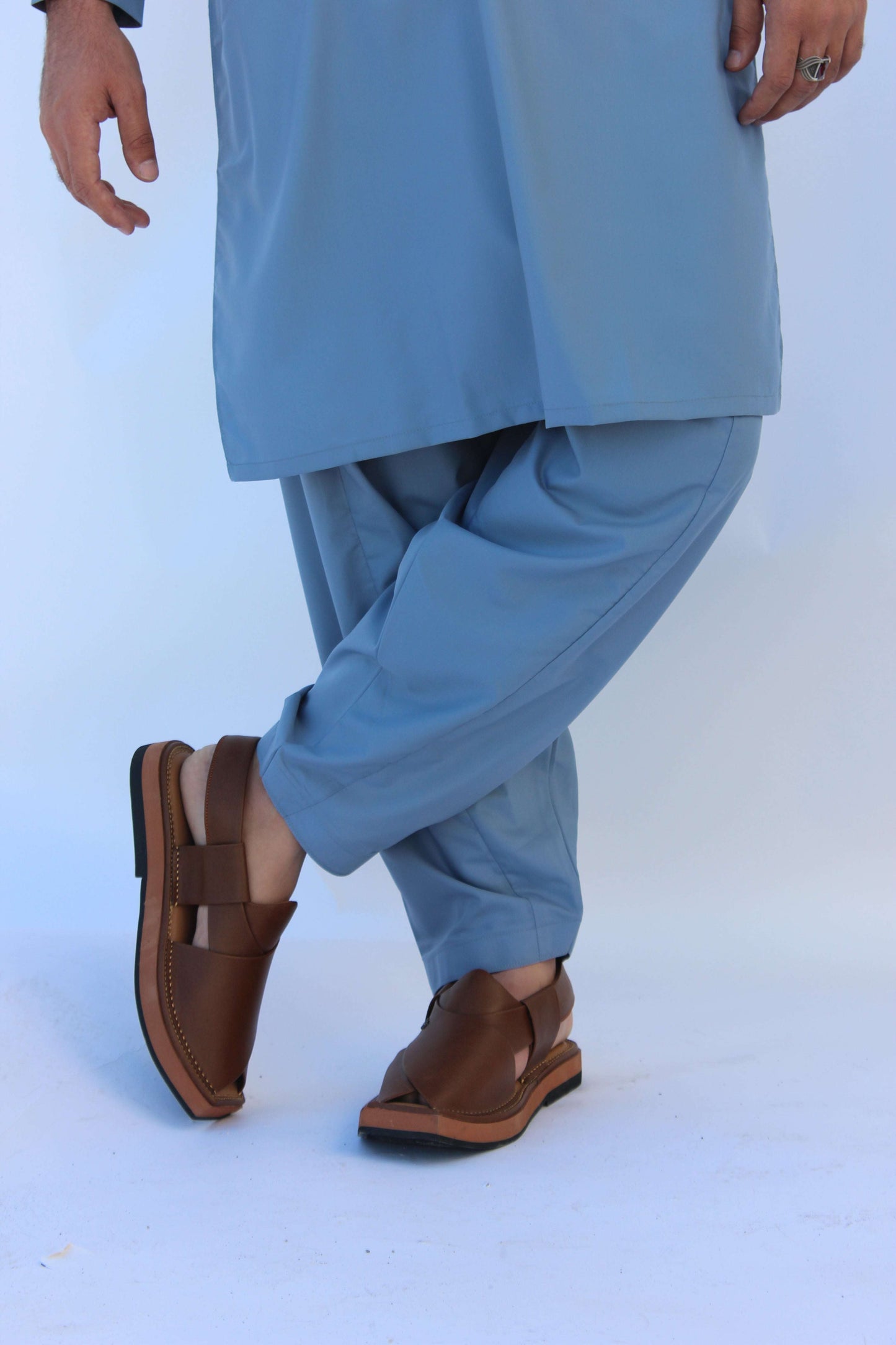 Premium Quality Serene Sky Kurta Shalwar by Rennuce