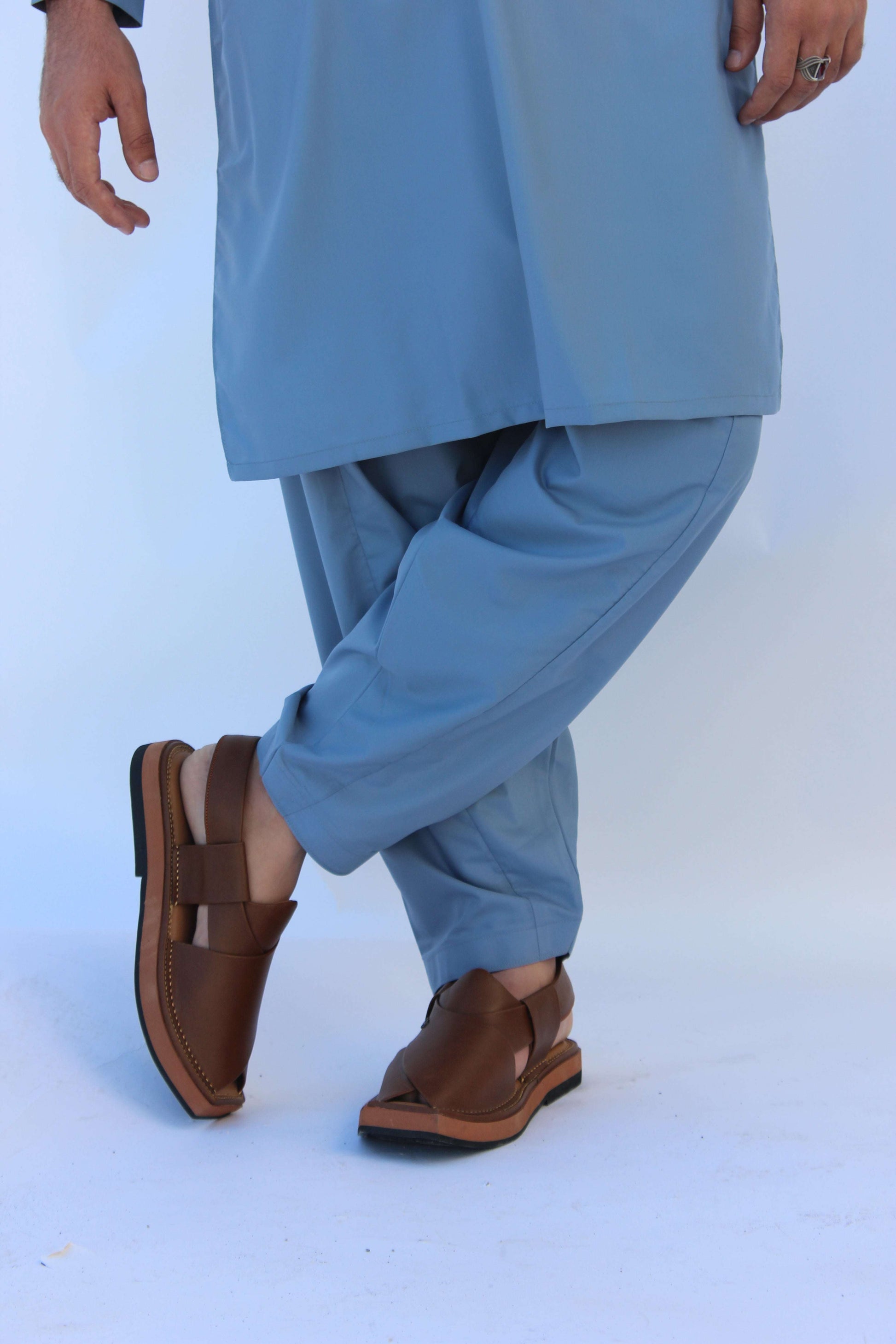 Premium Quality Serene Sky Kurta Shalwar by Rennuce