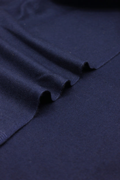 High Quality Single Fiber Pure Wool Navy Blue Plain Shawl