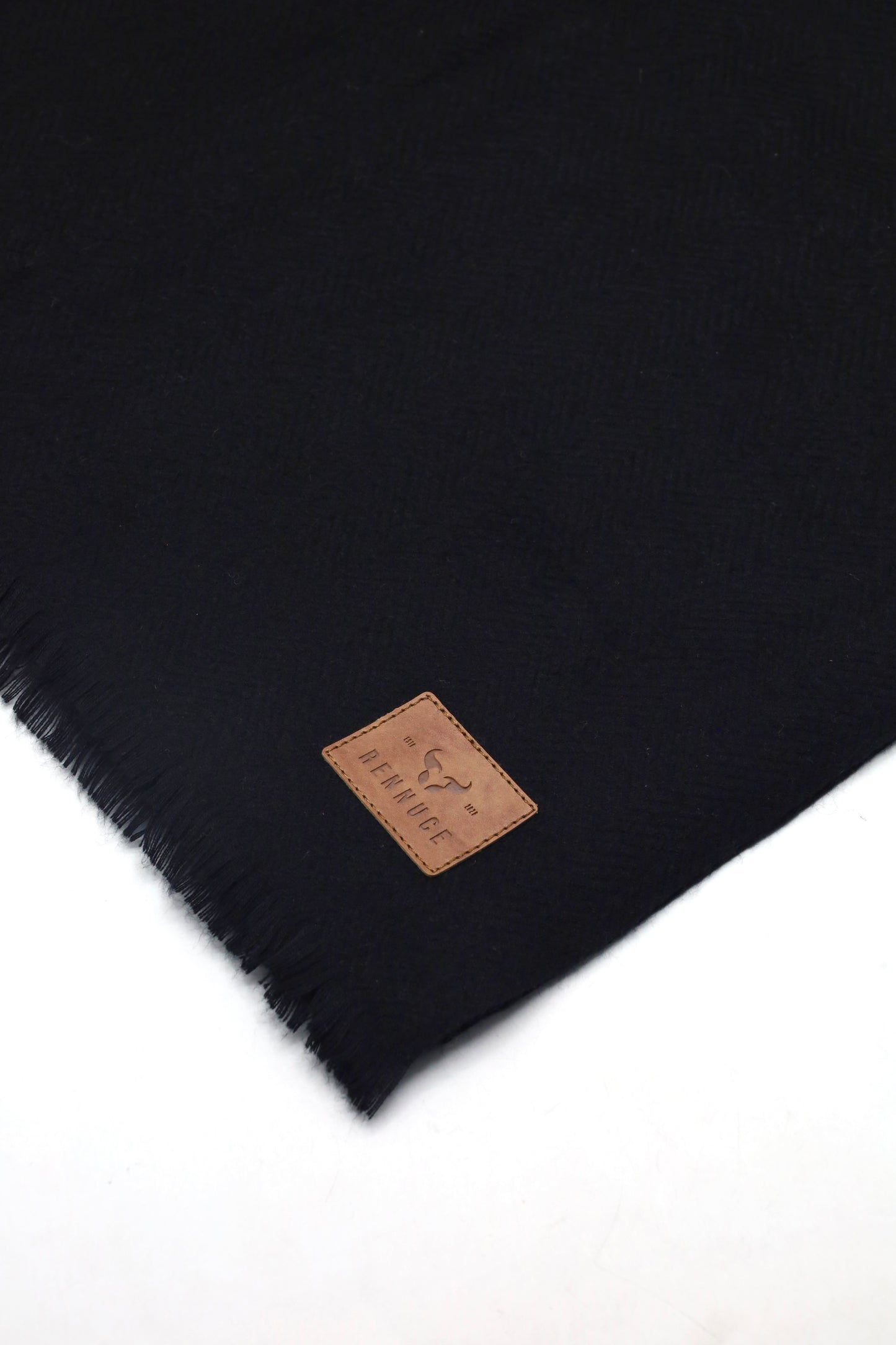Premium Quality Extremely Soft Black Pure Woolen Shawl by Rennuce