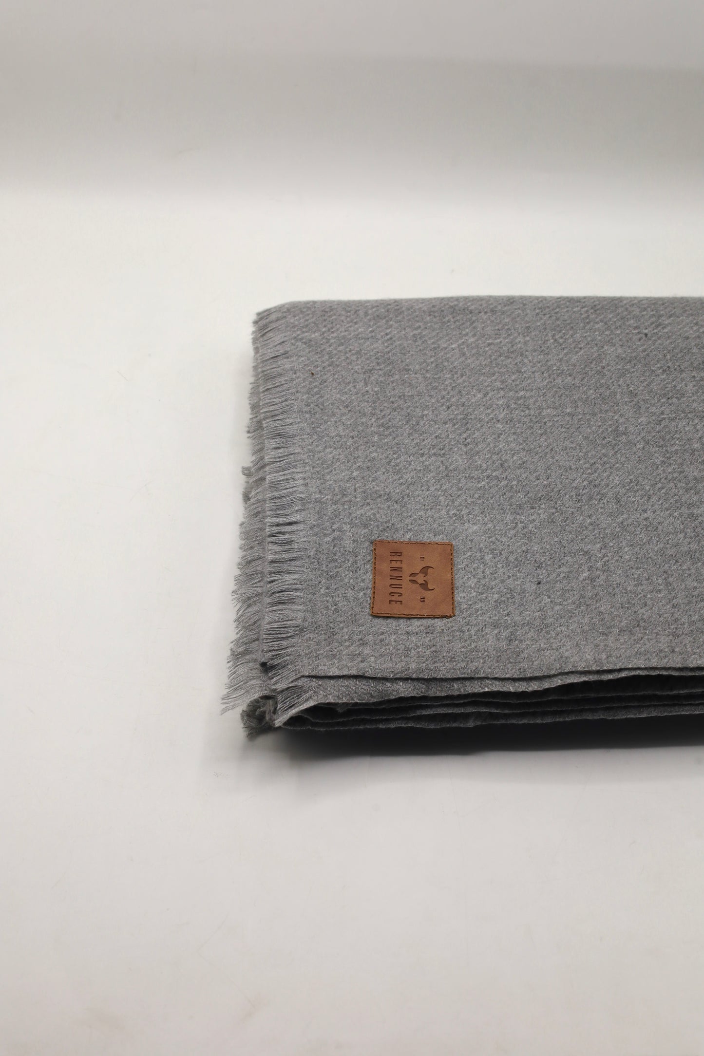 Premium Quality Extremely Soft Grey pure woolen Shawl by Rennuce