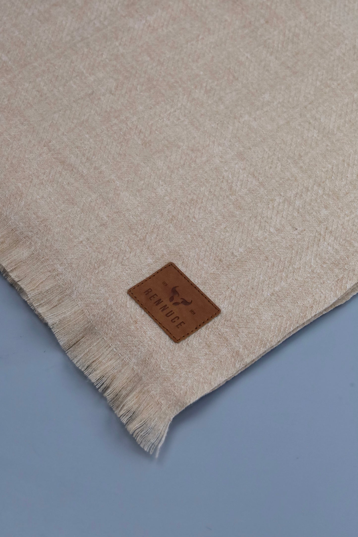 Premium Quality Extremely Soft Light Brown pure woolen Shawl by Rennuce