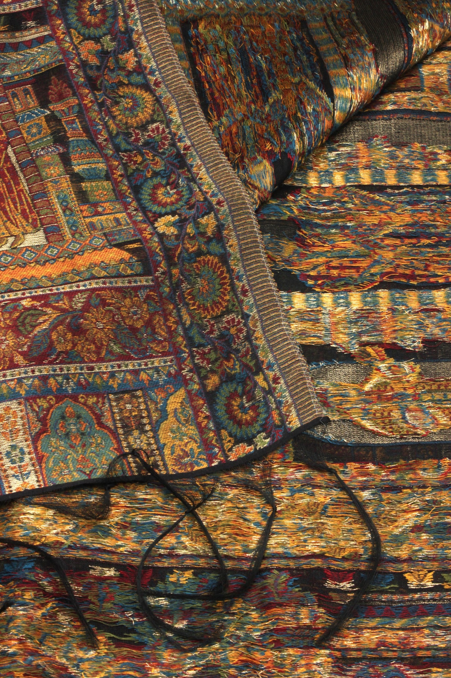Premium Quality Moon Light Multi Color Woven Authentic Pashmina Cashmere Shawl by Rennuce