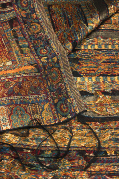 Premium Quality Moon Light Multi Color Woven Authentic Pashmina Cashmere Shawl by Rennuce