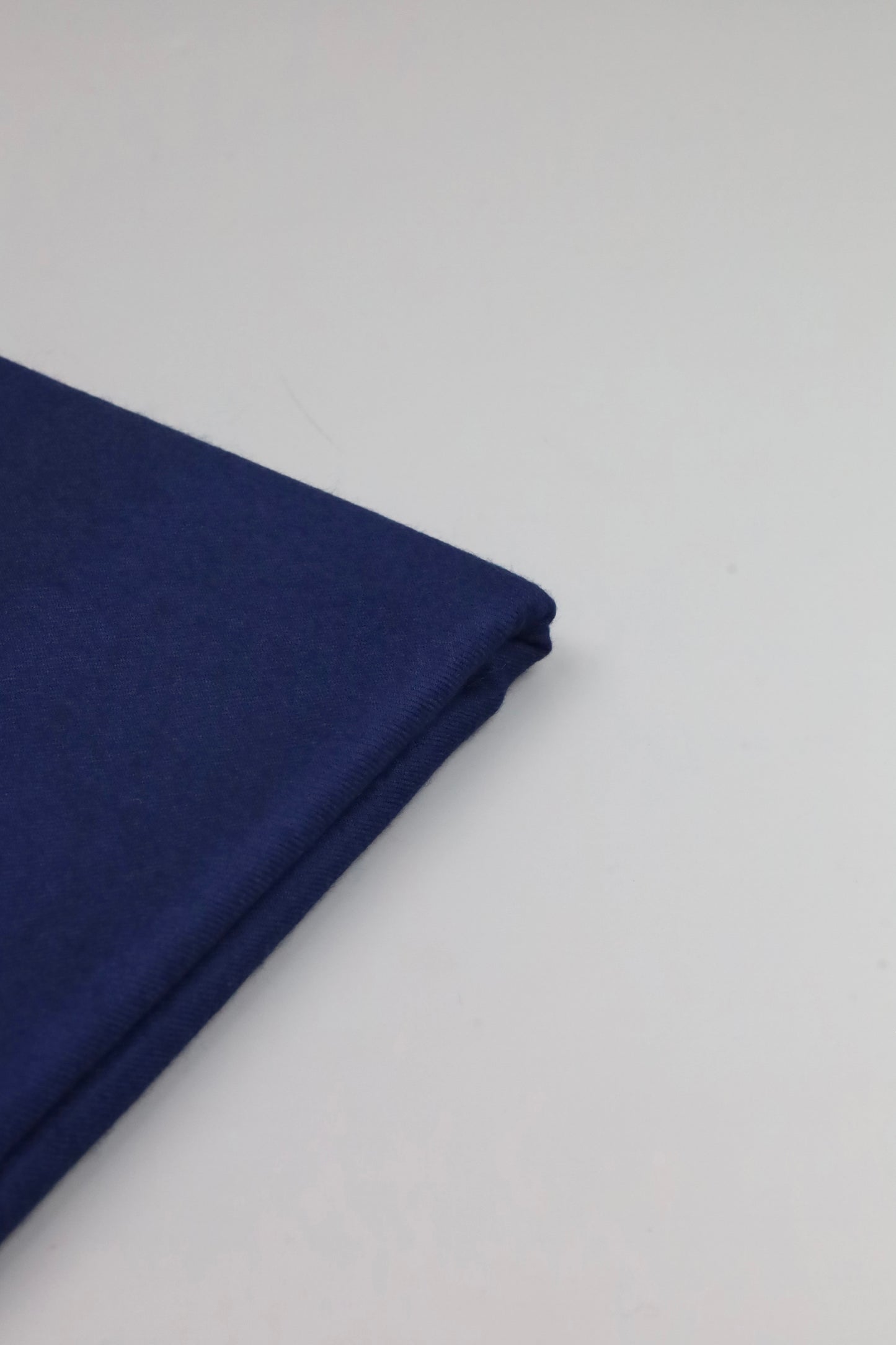 Premium Quality Plain Double Fiber Navy Blue Pure Woolen Shawl by Rennuce