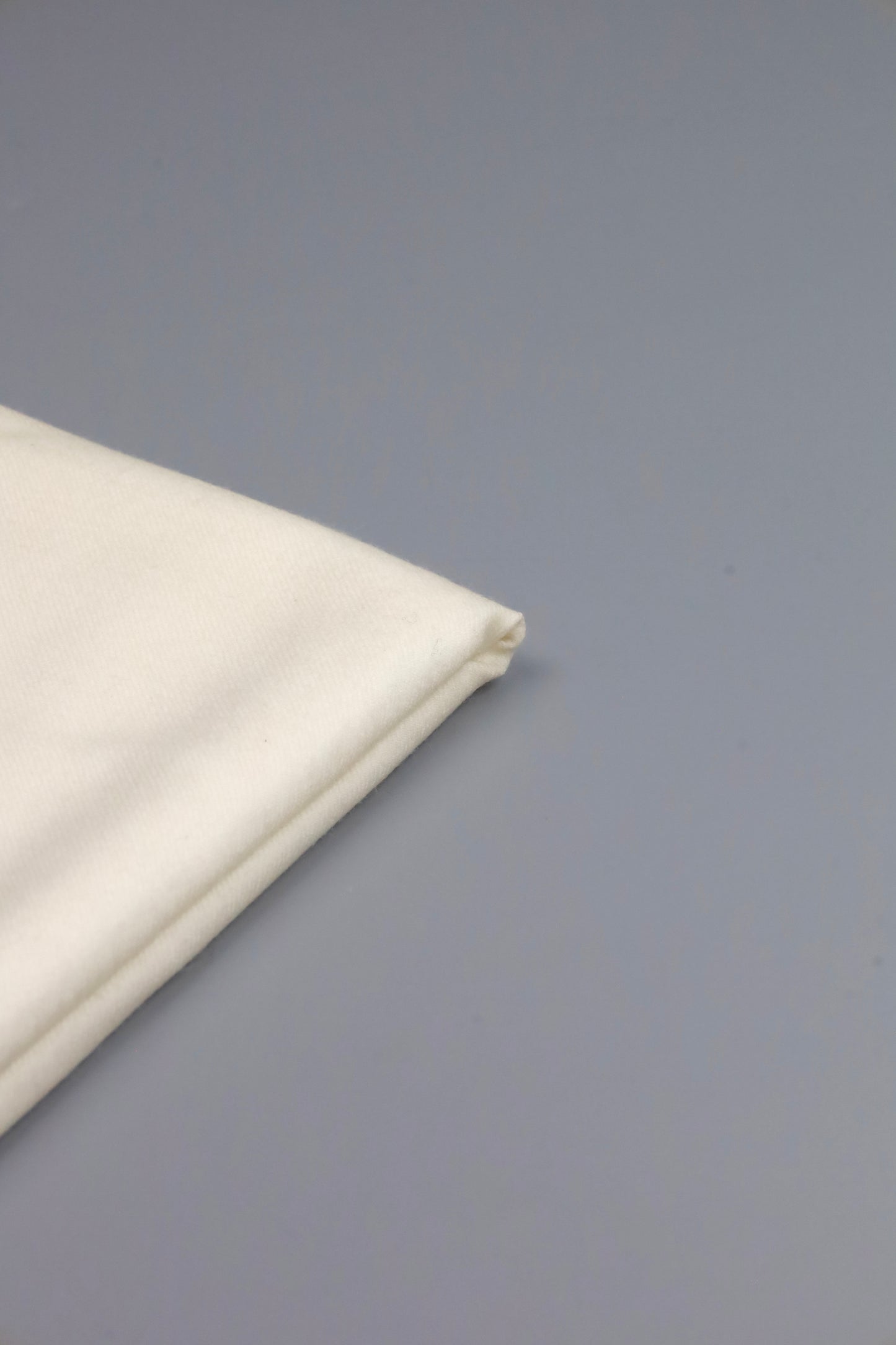 Premium Quality Plain Double Fiber Off-White Pure Woolen Shawl by Rennuce