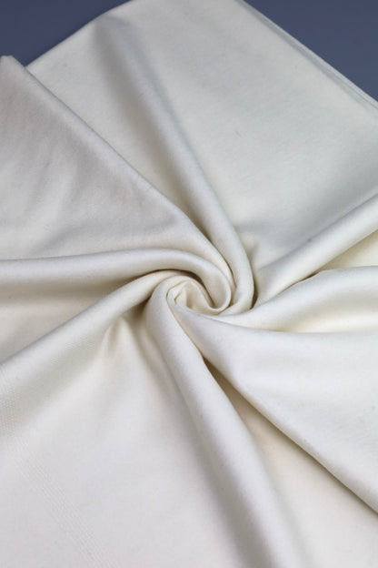 Premium Quality Plain Double Fiber Off-White Pure Woolen Shawl by Rennuce