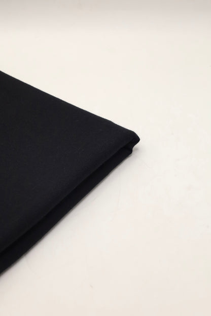 Premium Quality Plain Single Fiber Black Pure Woolen by Rennuce