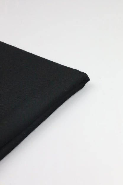 Premium Quality Striped Jet Black Pure Woolen Shawl by Rennuce