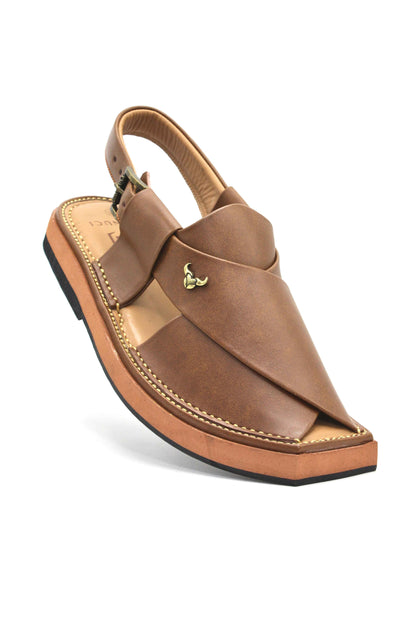 Luxury Mustard Peshawari Authentic Kaptaan Chappal by Rennuce